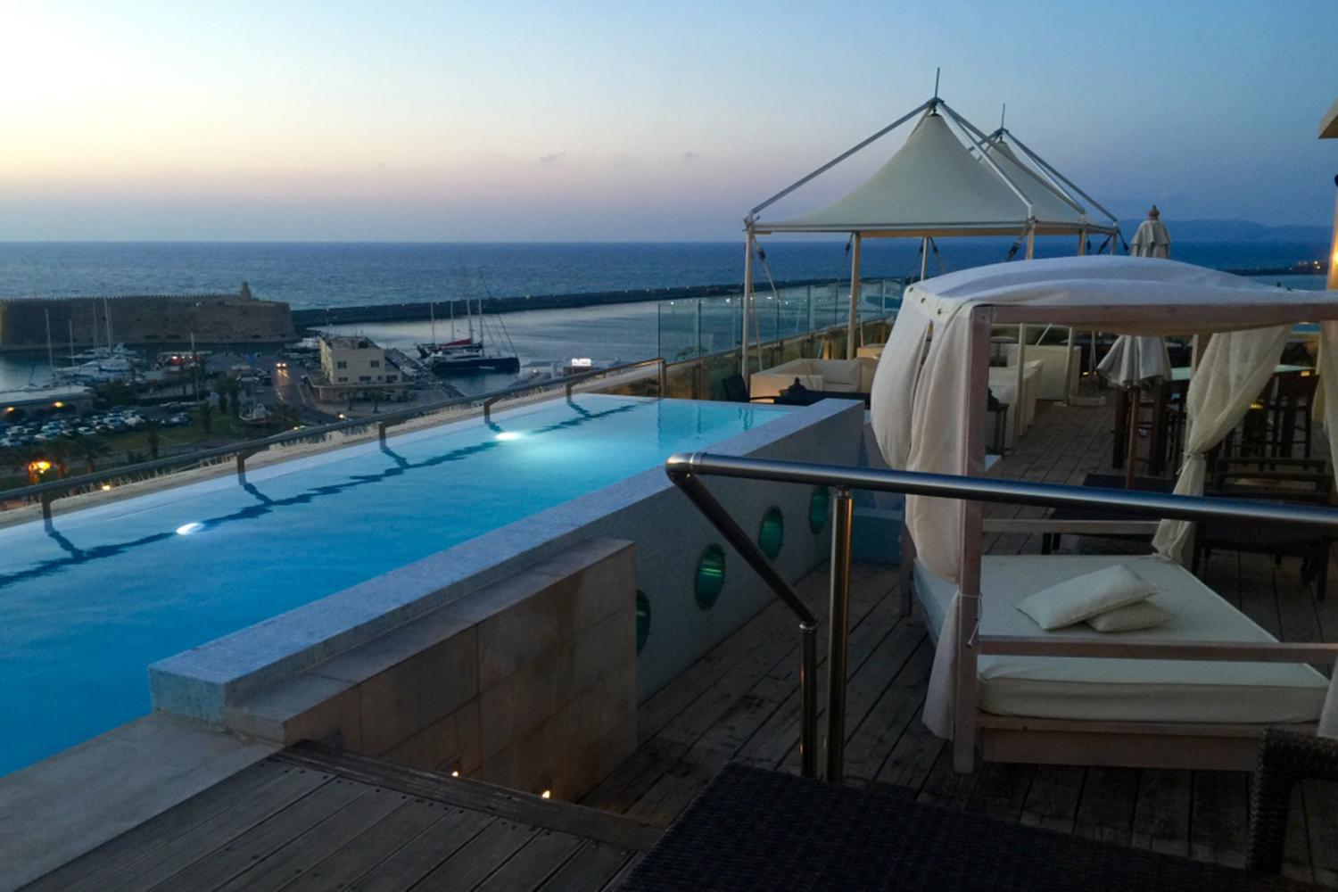 Gdm Megaron, Historical Monument Hotel Heraklion  Exterior photo Rooftop pool at the Westin Palace, Athens
