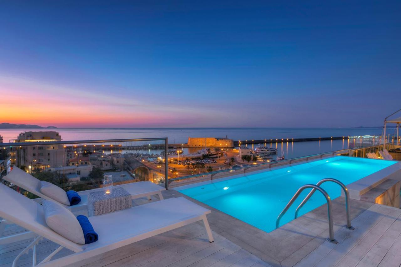 Gdm Megaron, Historical Monument Hotel Heraklion  Exterior photo View of Rhodes from the rooftop of the Grand Resort